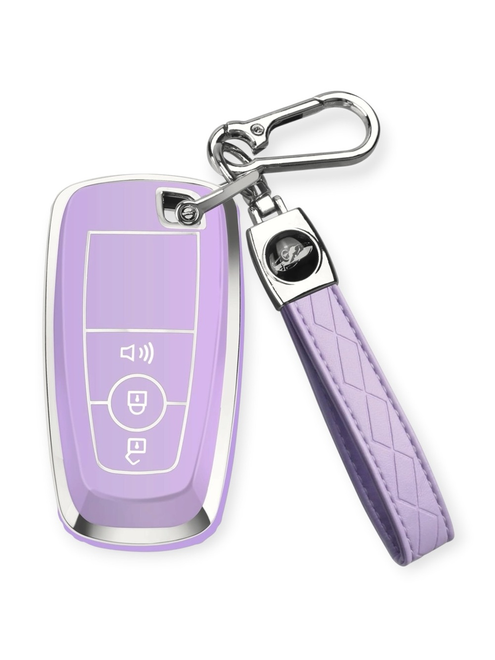 NWT! Mercedes Purple Crystal Key Fob Phone Charm